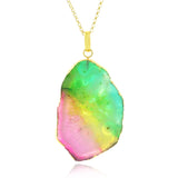 Adore Gemstone Collection - Solar Quartz Rainbow Necklace - Soul Made Boutique