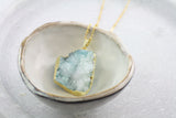 Adore Gemstone Collection - Druzy Raw Necklace - Soul Made Boutique
