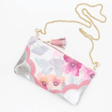 Floral Watercolor Leather Accents Sling Bag - Soul Made Boutique