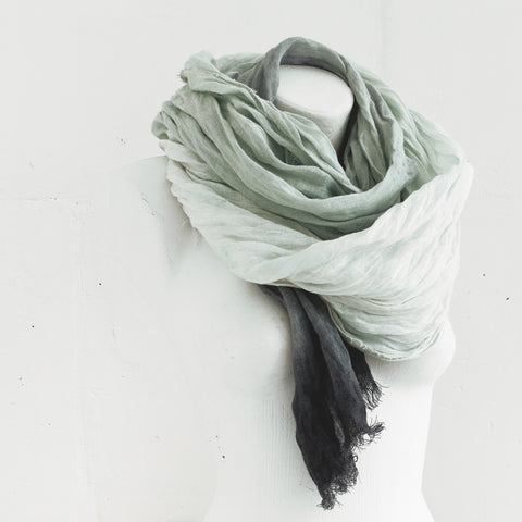 Hand Dyed Linen Scarf