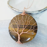 Tree of Life Collection - Tree of Life Round Gemstone Necklace