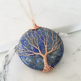 Tree of Life Collection - Tree of Life Round Gemstone Necklace
