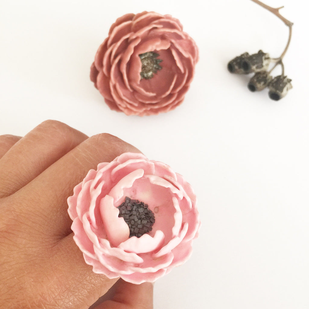Floral Bloom Paper Ring - Soul Made Boutique