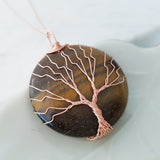 Tree of Life Collection - Tree of Life Round Gemstone Necklace