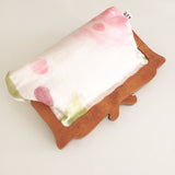 Wooden Handle Watercolor Abstract Clutch