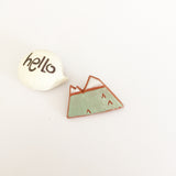 Ceramic Mountain Brooch - Soul Made Boutique