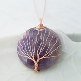 Tree of Life Collection - Tree of Life Round Gemstone Necklace