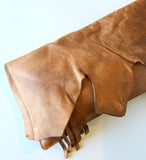 Statement Leather Hide Clutch