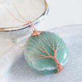 Tree of Life Collection - Tree of Life Round Gemstone Necklace