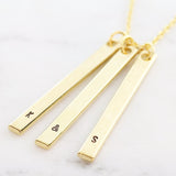 Amor Personalised Collection - Necklace Vertical Bar - Soul Made Boutique