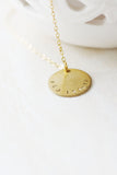 Amor Personalised Collection - Necklace Large Disc - Soul Made Boutique