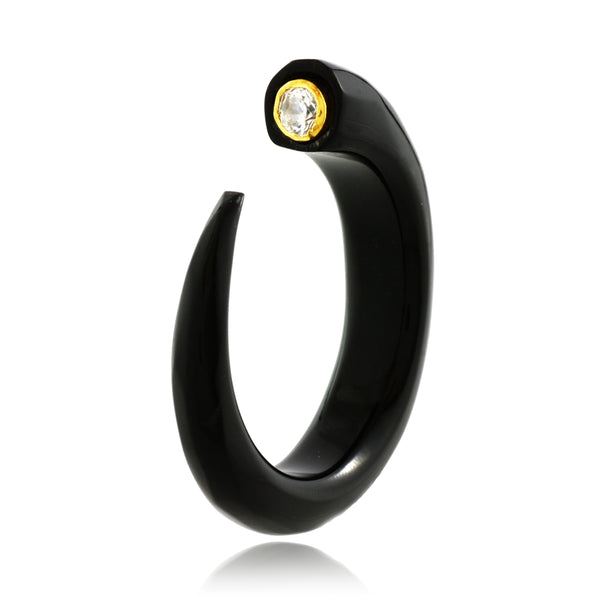 Charismatic Wanderlust Collection - Horn Ring Black Beauty - Soul Made Boutique