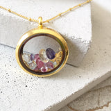 Amor Personalised Collection - Necklace Heart Locket Gemstone - Soul Made Boutique