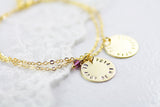 Amor Personalised Collection - Bracelet Layered Disc - Soul Made Boutique