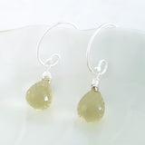 Adore Gems Collection - Sterling Silver Earrings Lemon Quartz Faceted Teardrop