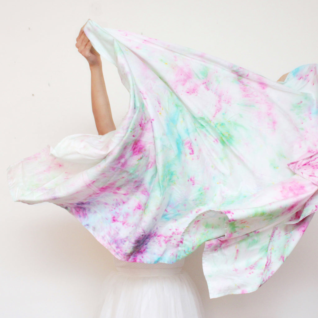 Watercolor Hand Dyed Unique Scarf