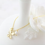 Amor Personalised Collection - Necklace Pearl Orchid - Soul Made Boutique