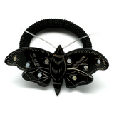 Charismatic Wanderlust Collection - Horn Hair Tie Black Flutter - Soul Made Boutique